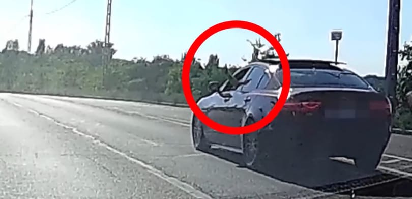 Próbaidőre ítélték a sofőrt, aki még arra is vette a fáradságot, hogy bemutasson a büntetőfékezése után ütköző autósnak