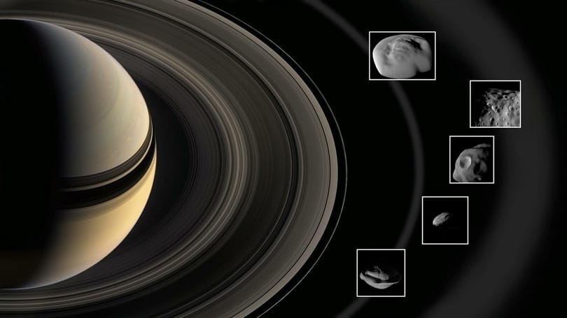 Új képeket közölt a NASA a Szaturnusz gyűrűi között lakó miniholdakról