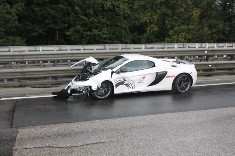 Ausztriában tört valaki össze egy 80 milliós vadiúj McLaren 650S Spidert