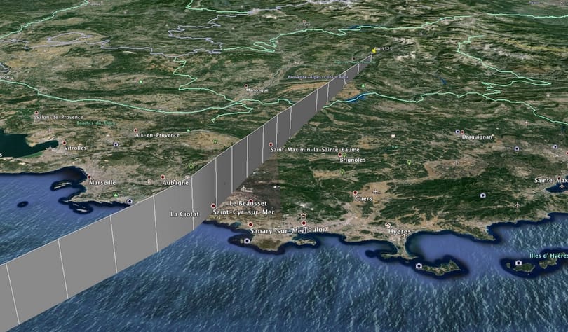 Itt látható a lezuhant Airbus útvonala 3D-ben