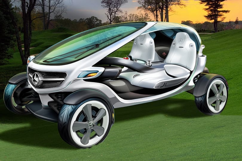 Ilyen egy igényes golfautó a Mercedes szerint
