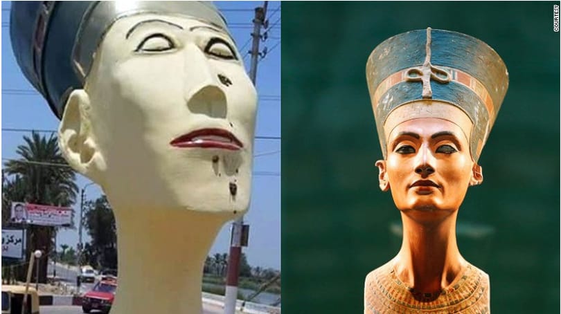 Rém pocsék Nofertiti-szobor miatt háborodtak fel Egyiptomban - fotó