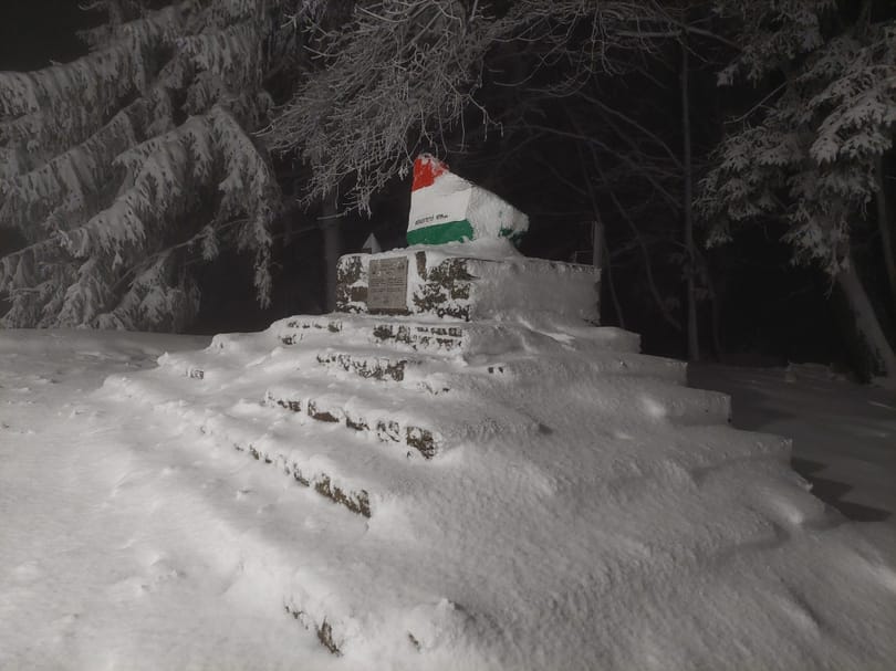15 centis hó esett a Kékestetőn