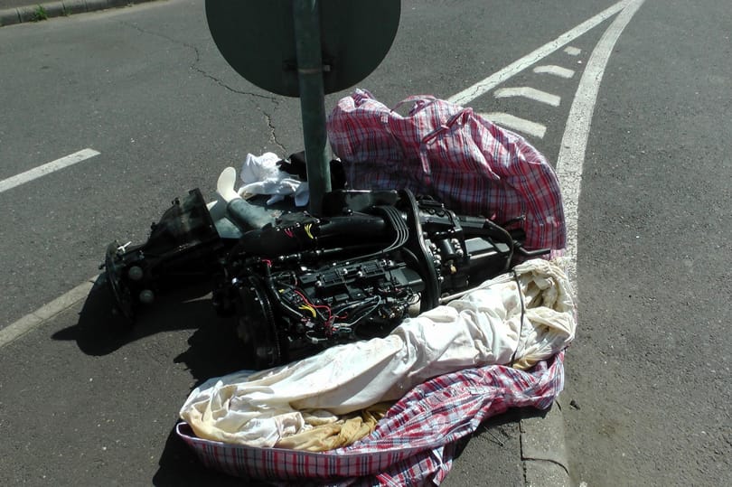 Egy komplett hajómotor volt eldugva egy mikrobuszban Záhonynál