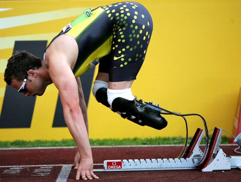 Nem fél a londoni esőtől a műlábakkal futó Pistorius