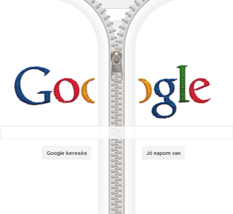 A mai doodle a cipzár egyik atyjára emlékezik