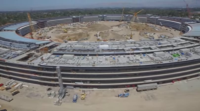 Már nincs sok idő hátra: most itt tart az Apple új campusának építkezése