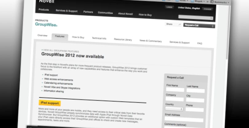 Elérhető a Novell GroupWise 2012