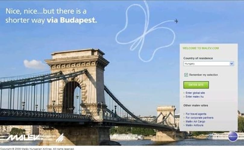 Új honlappal erősít a Malév
