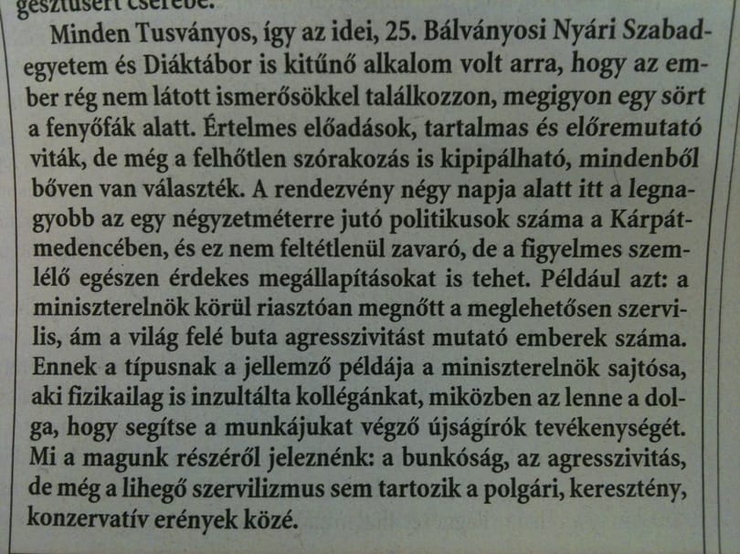 Orbán sajtósa agresszív, szervilis figura a Magyar Nemzet szerzője szerint