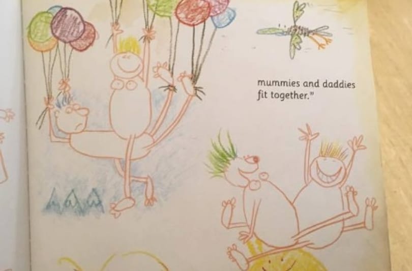 Szex gördeszkán, fejjel lefelé, bohócjelmezben: érdekes felvilágosító könyvet talált egy anyuka