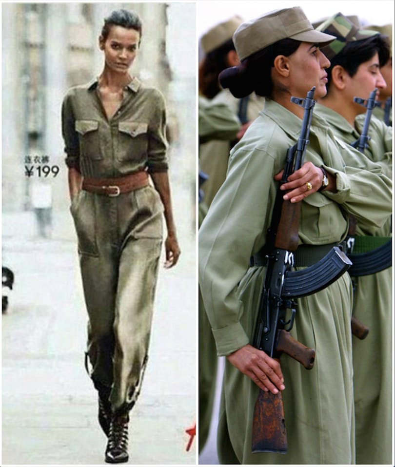 Kurd harcosnak öltözteti modelljeit a H&M?