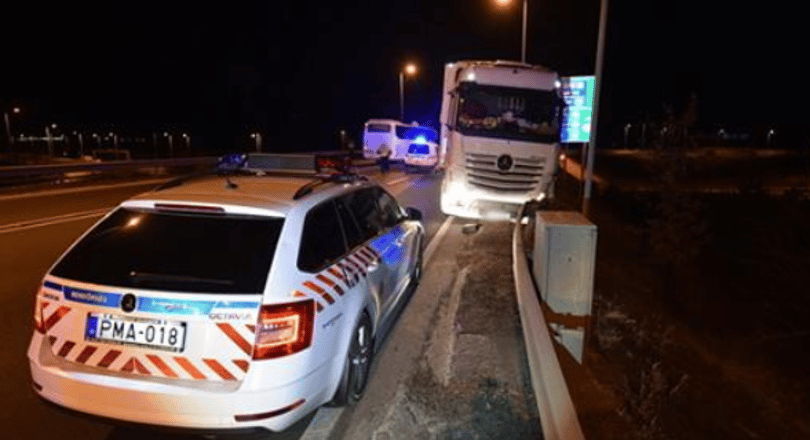 Sztrókot kaphatott egy kamionos, aki szembement a forgalommal Szombathelynél