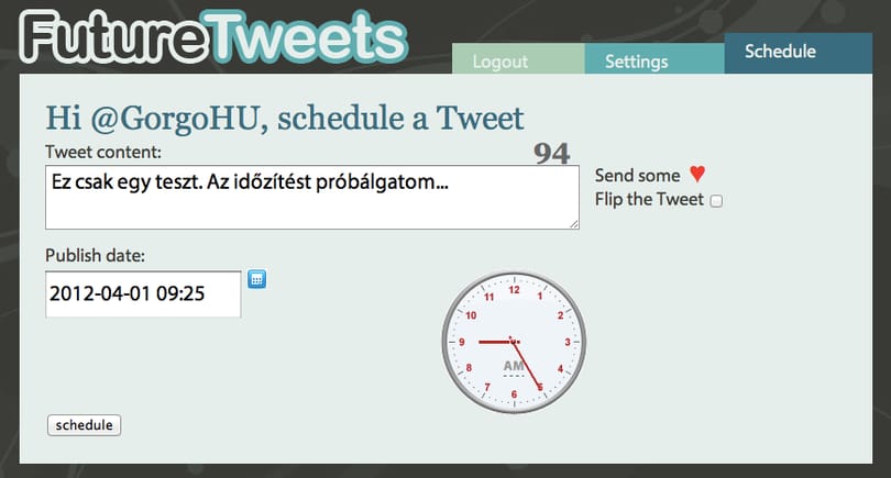 A Twitter üzenetek időzítésének legegyszerűbb módja!