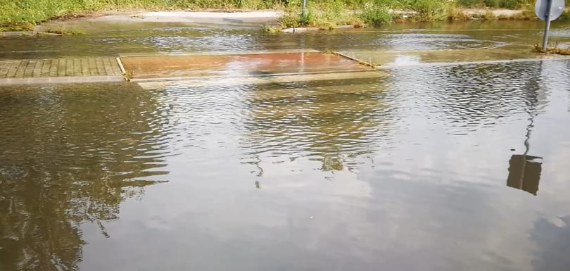 Ön az úszást vagy a vízen járást választaná, hogy átkelhessen ezen a zebrán?
