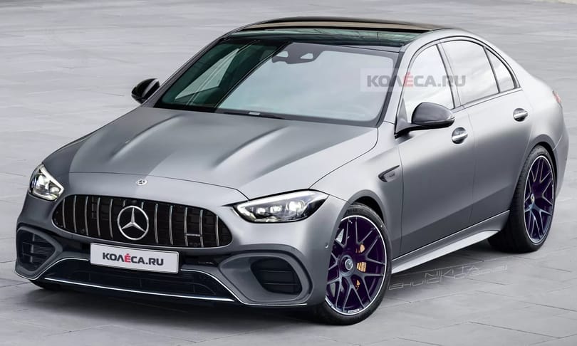Kémfotókon a 600 lóerő körüli új Mercedes-AMG C63