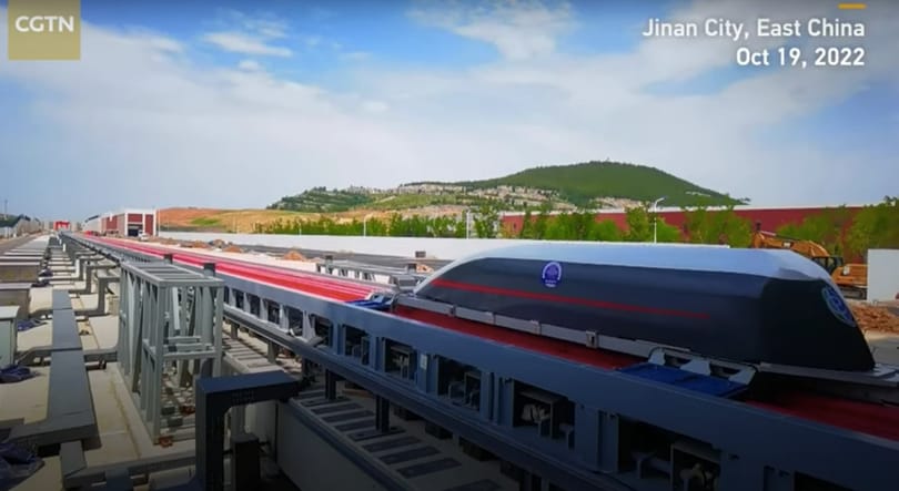 Beüzemelte Kína a tesztpályát, 1030 km/h-val száguldhatnak rajta a vonatok – videó