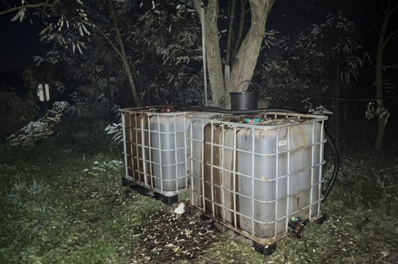 Tízezer liter nyersolajat loptak el egy baranyai fúrópontról