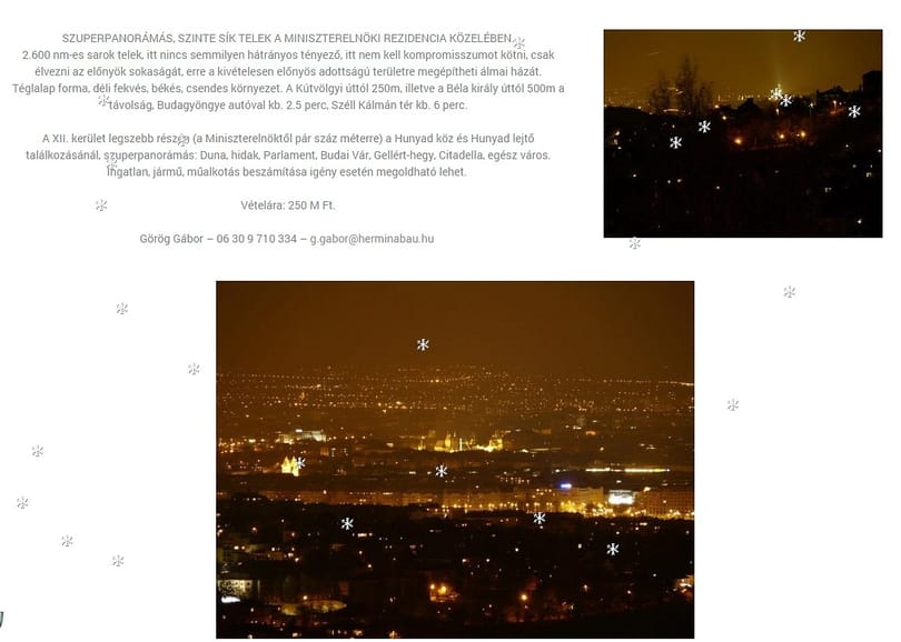 Draskovics korábbi telkét reklámozzák Orbánnal