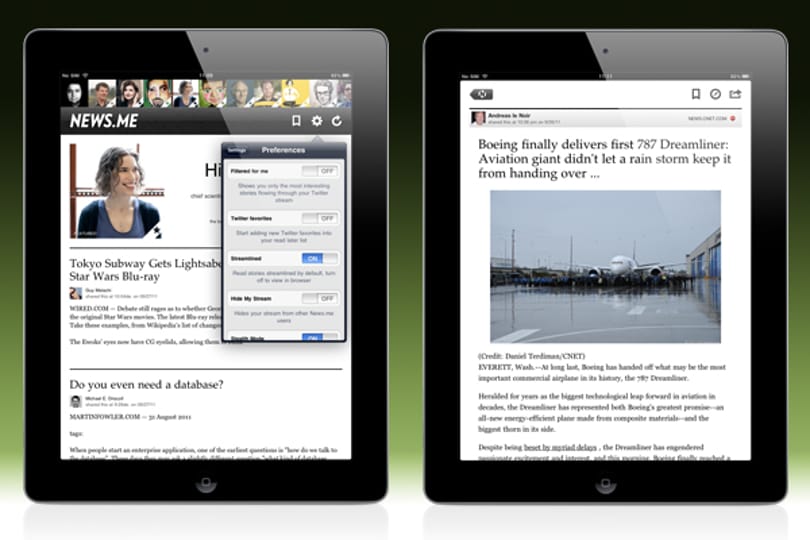 News.me ingyen: újabb Flipboard kihívó?