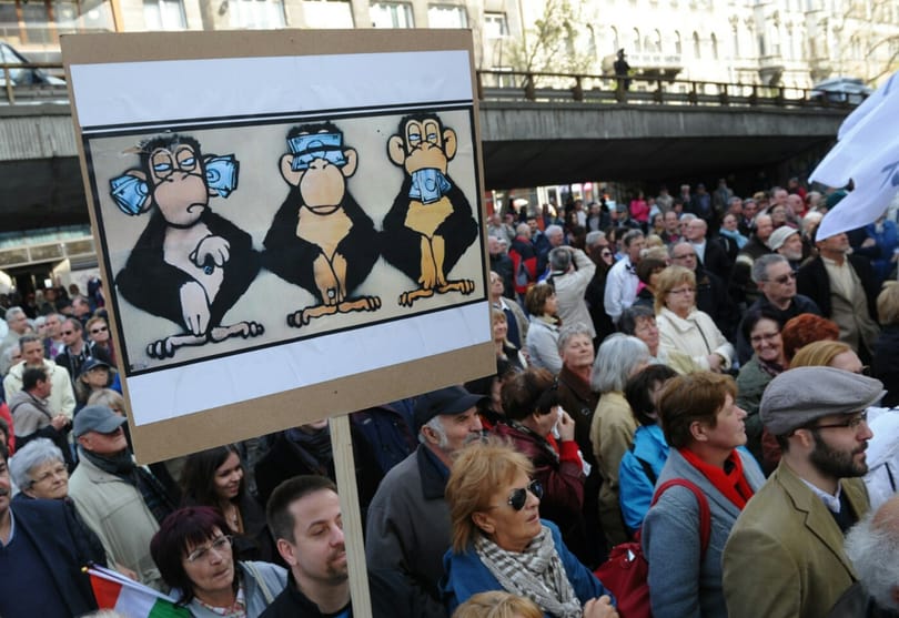 Véget ért az országos tüntetés, Orbán házánál is demonstráltak