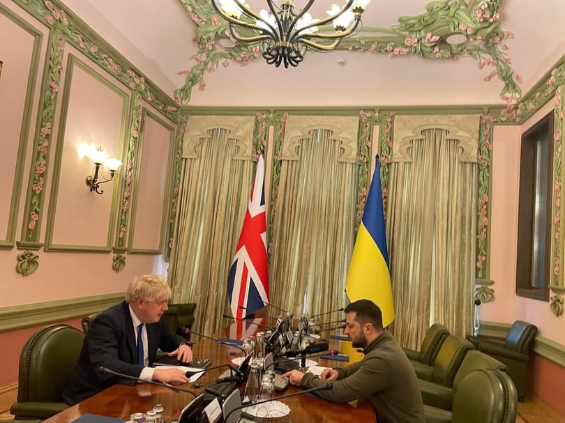 Váratlan látogatást tett Kijevben Boris Johnson