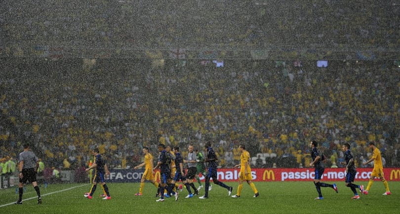 Félbeszakadt az ukrán-francia Eb-meccs 