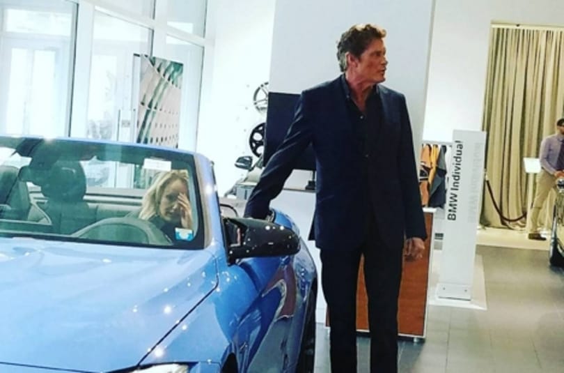 Az egyik legmenőbb BMW-t nézte ki David Hasselhoff
