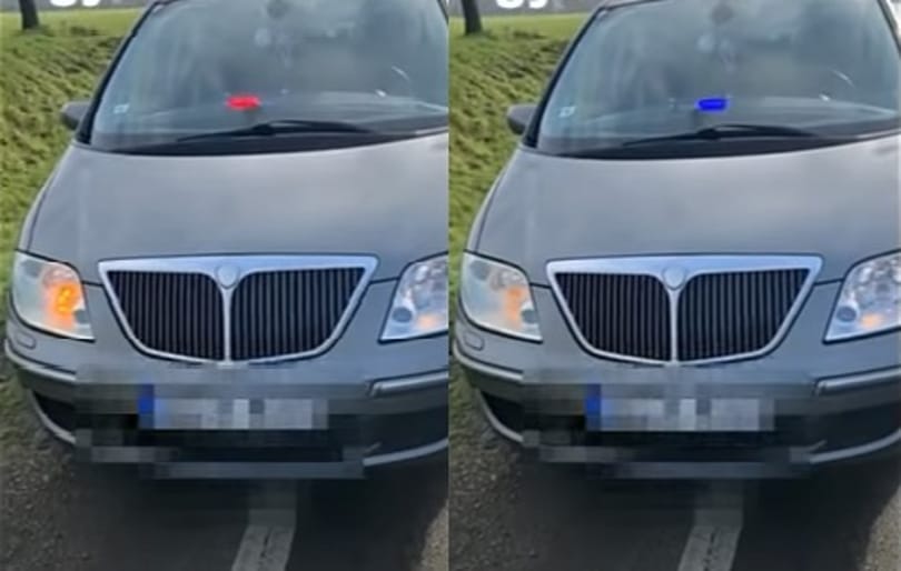 Forgalmija nem, de rendőrségi villogója volt egy civil autónak Taszáron