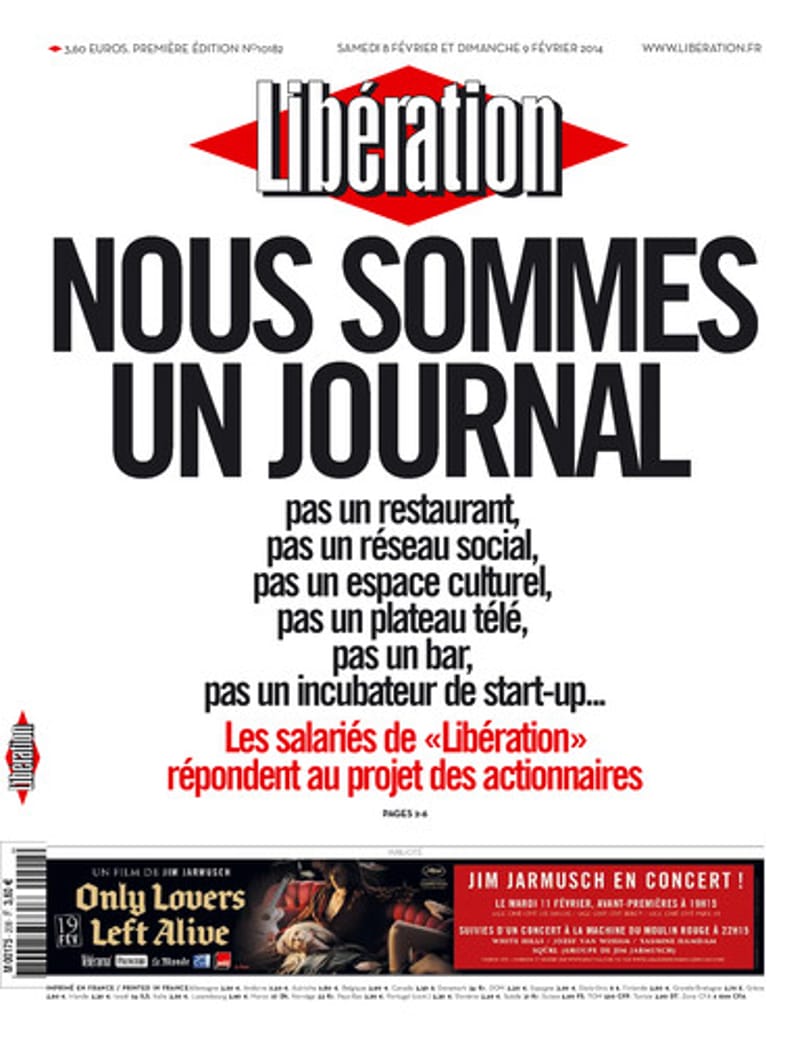 Libération: Újság vagyunk, nem kocsma!