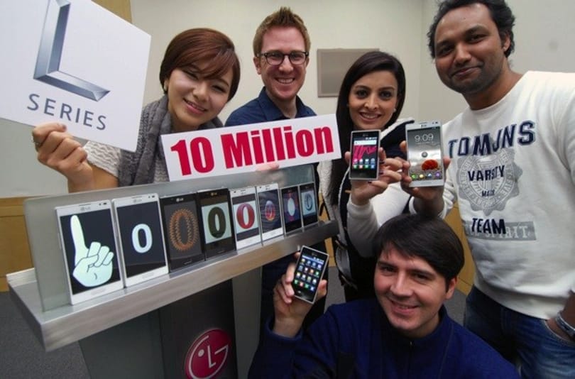 10 milliónál az LG L-szériás Android mobiljai