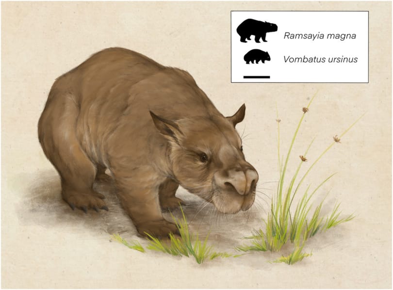 Birka méretű vombat maradványaira bukkantak ausztrál kutatók