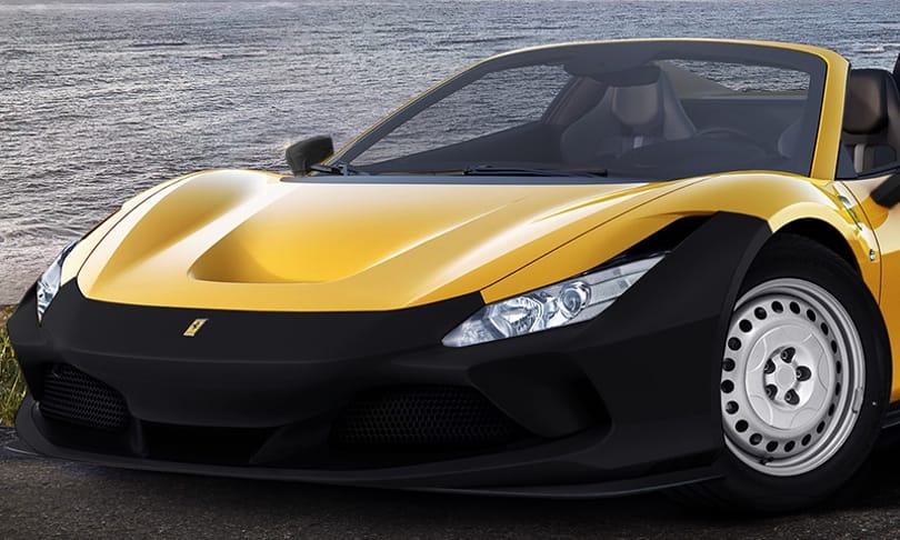 Ilyen a legújabb nyitott tetős Ferrari abszolút fapados kivitele