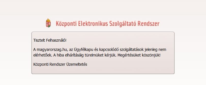 A bevallási határidő napján állt le az ügyfélkapu - update: újra megy