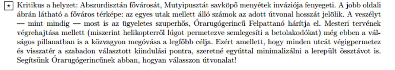 Mutyipusztás feladat volt a BME egyik zh-jában