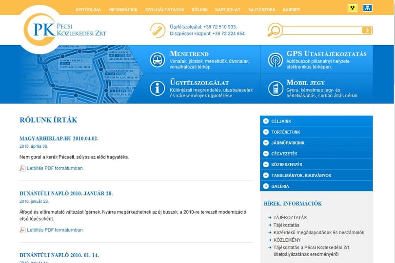 Hackertámadás érte a pécsi busztársaság honlapját