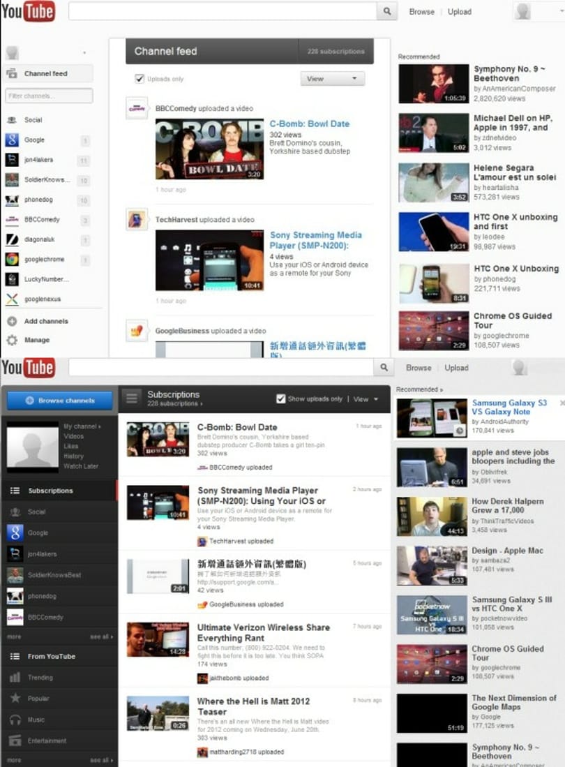 Átváltozik a YouTube 