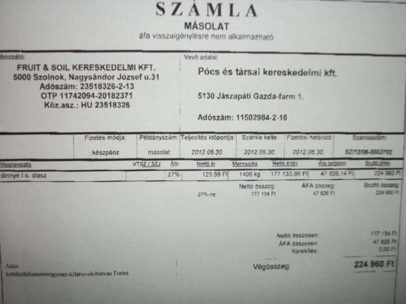 Olasz dinnyét forgalmazott a nagybanin razziázó fideszes képviselő cége