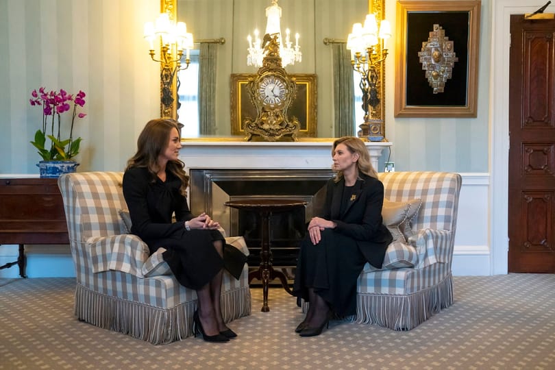 Katalin walesi hercegnő a Buckingham-palotában találkozott Zelenszkij feleségével