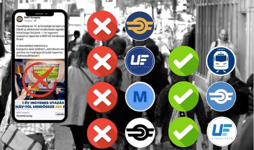 Csalók élnek vissza a MÁV nevével, ne dőljön be a 699 forintos akciónak