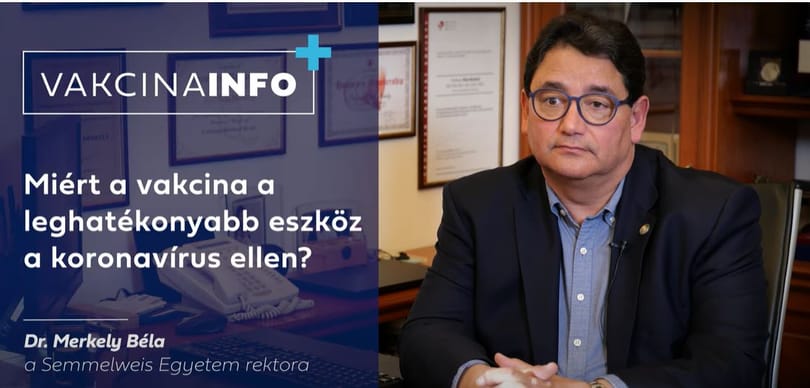 Merkely Bélával igyekszik meggyőzni a magyarokat az oltásról a kormány