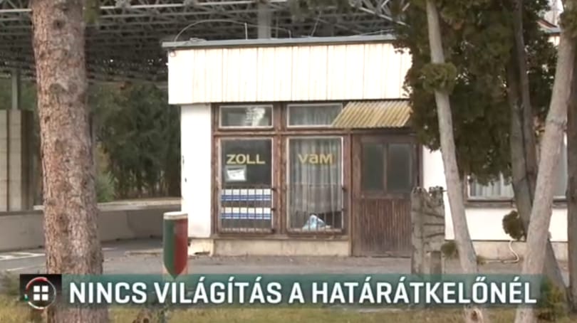 Nincs közvilágítás, sötétben szlalomoznak az autósok a bucsui határátkelőnél