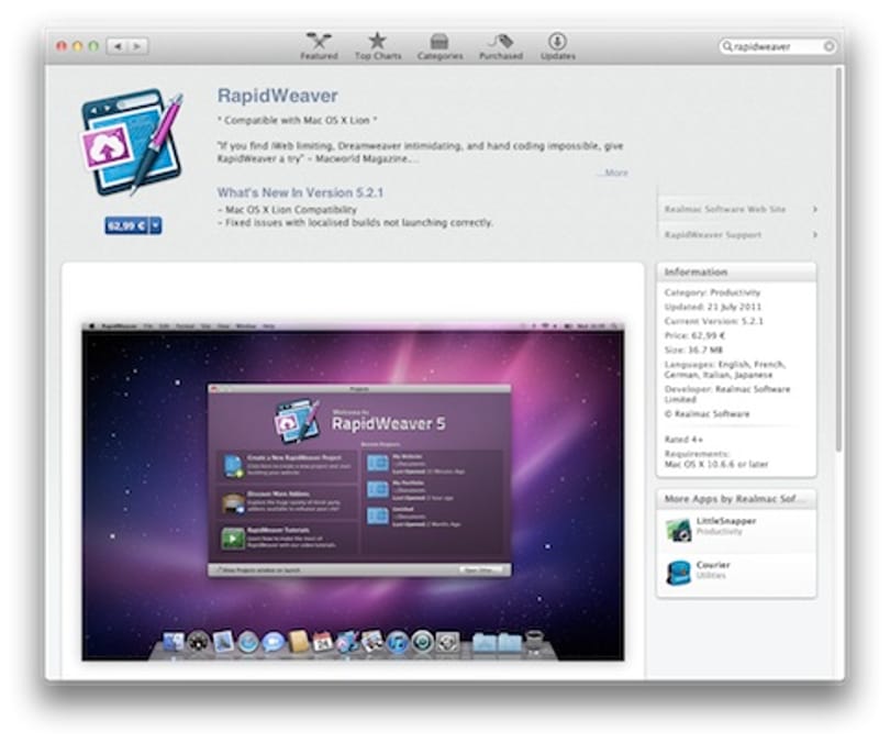 Lionra készek a Realmac Software alkalmazásai