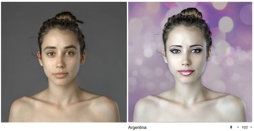 Szépségideálok: ugyanazt a nőt photoshoppolták 25 országban - fotók