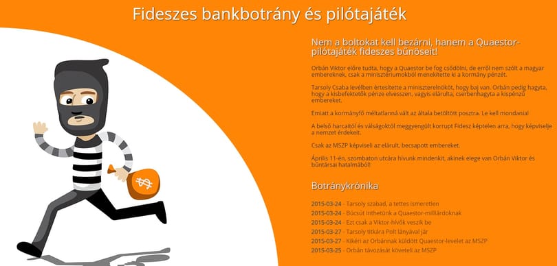 Honlapot indított az MSZP a Quaestor-ügy károsultjainak