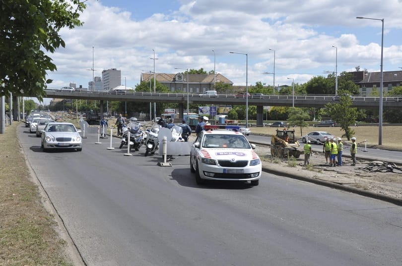 Hatalmas a dugó a Hungária körúton