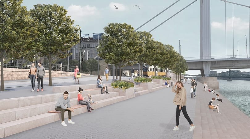 Így fest majd pontosan a pesti rakpart autómentesítése