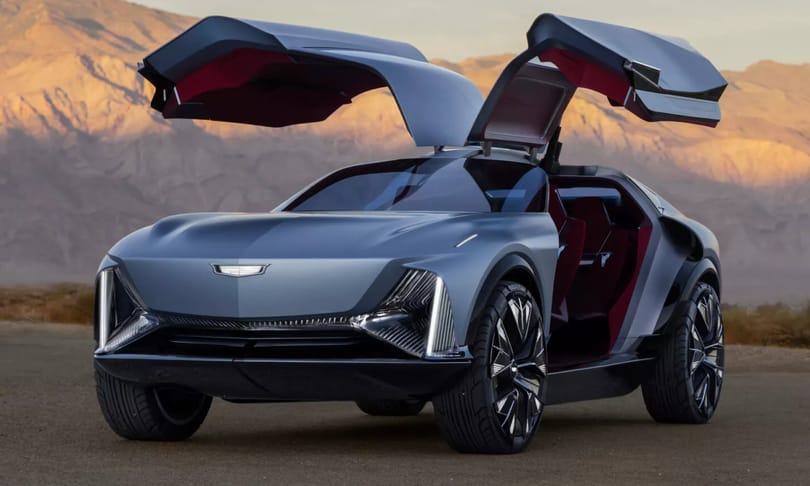 Tekintetmágnes szárnyas ajtós jövőautóval sokkol a Cadillac