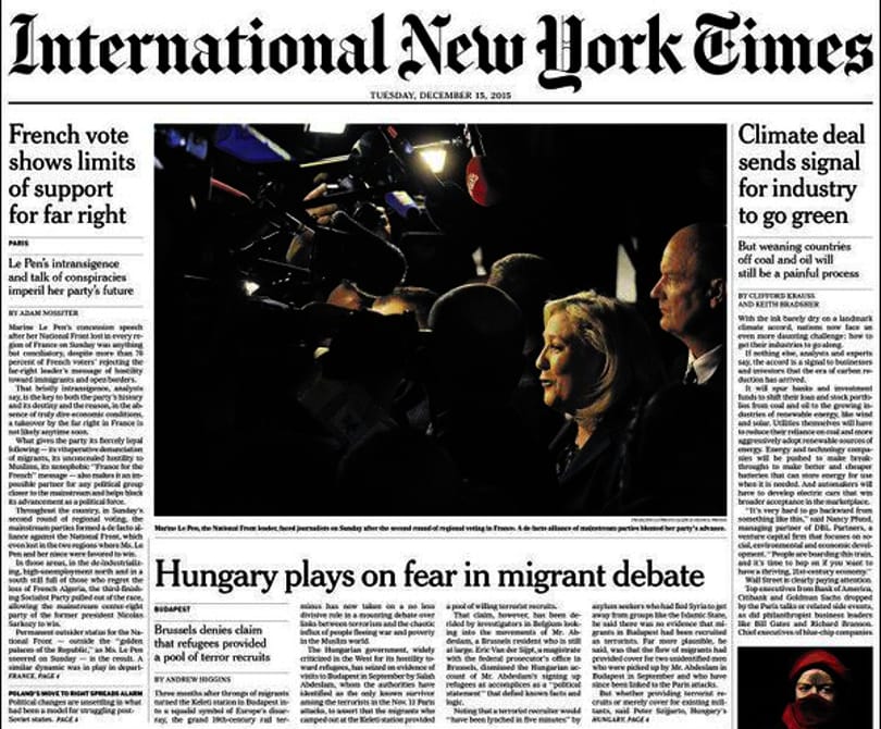 Nemzetközi konzultációt kezdeményez a New York Times a magyarokkal