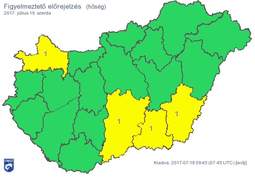Hétfőn még hidegrekord dőlt meg, szerdán már hőségre figyelmeztetnek – térkép